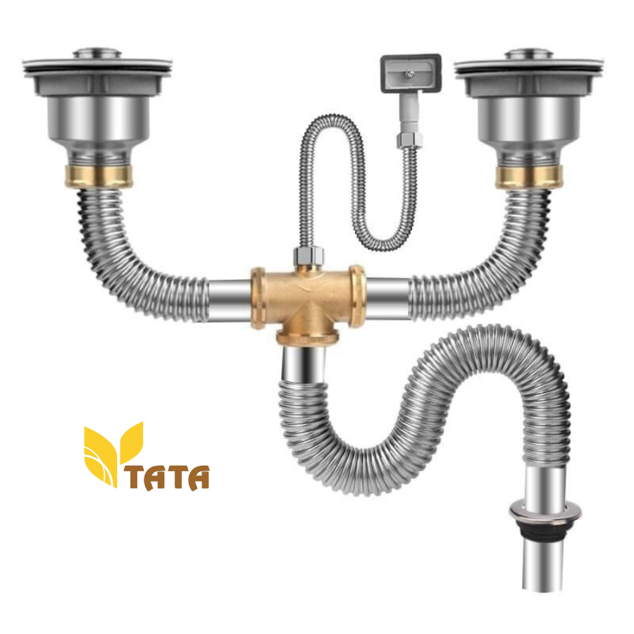 Bộ Xả Bồn Rửa Chén Đôi Inox XCR03