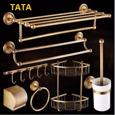 Bộ Phụ Kiện Nhà Tắm 7 Món Đồng Nguyên Chất Cao Cấp PK 6868