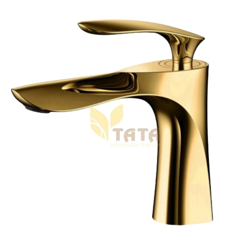 Vòi Lavabo Lá Nóng Lạnh Đồng Thau Cao Cấp VLVB6839