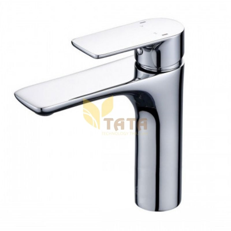 Vòi Lavabo Nóng Lạnh Đồng Thau Mạ Crome TATA VLVB6855