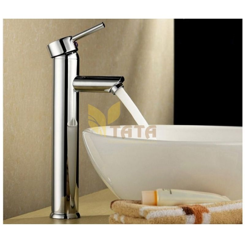 Vòi Lavabo Tròn Nóng Lạnh Đồng Thau Mạ Crom VLVB6819