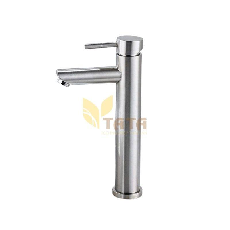 Vòi Lavabo Tròn Nóng Lạnh Inox 30CM TATA VLB-6871