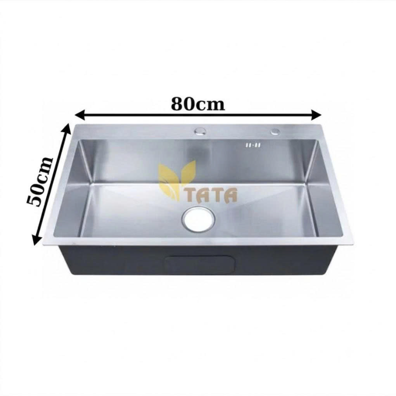CHẬU RỬA CHÉN 1 HỘC INOX 304 TATA CRC6902