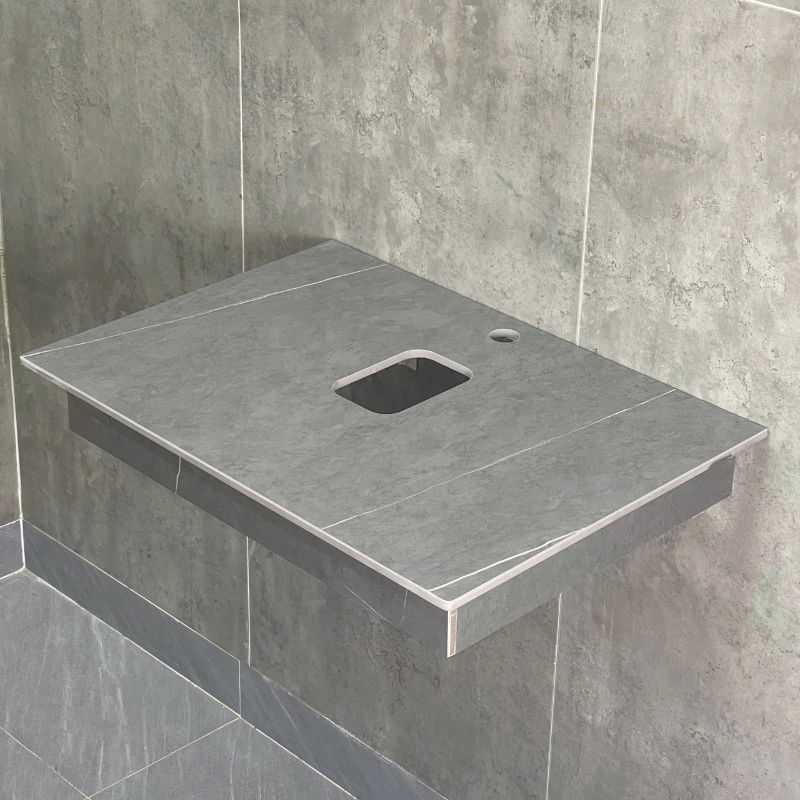 BÀN ĐÁ LAVABO CHỐNG TRẦY TATA BĐ6804 (70x47 cm)