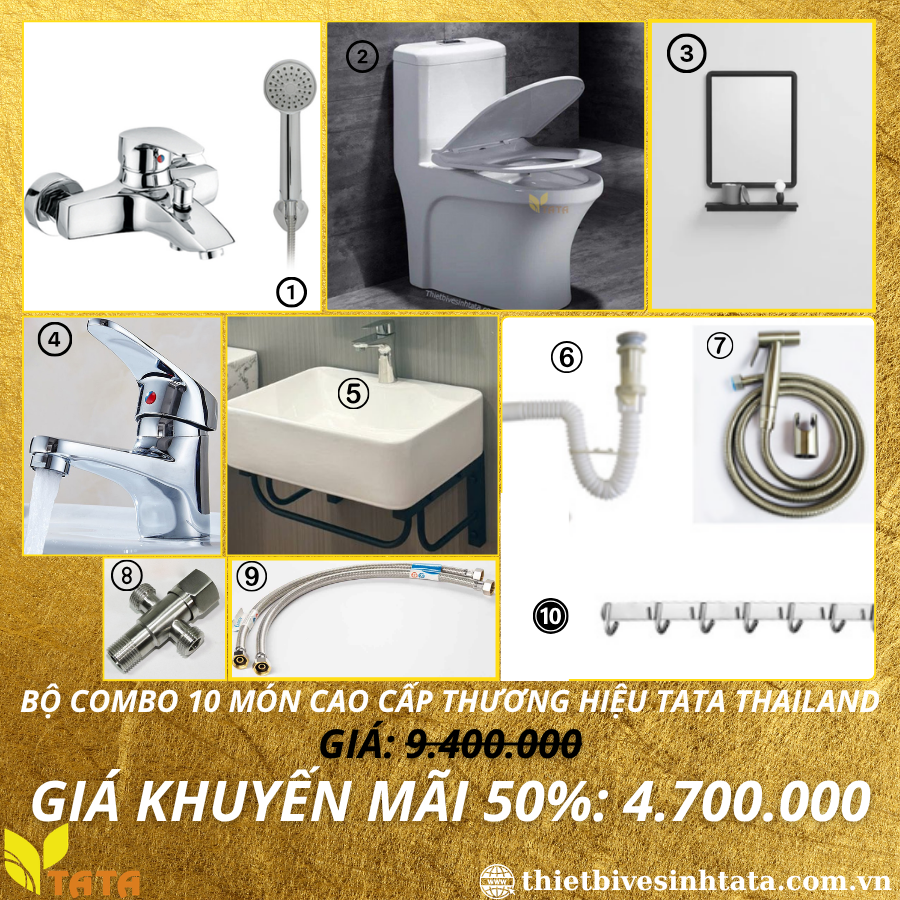Combo Giá Rẻ Trọn Thiết Bị Vệ Sinh CB39