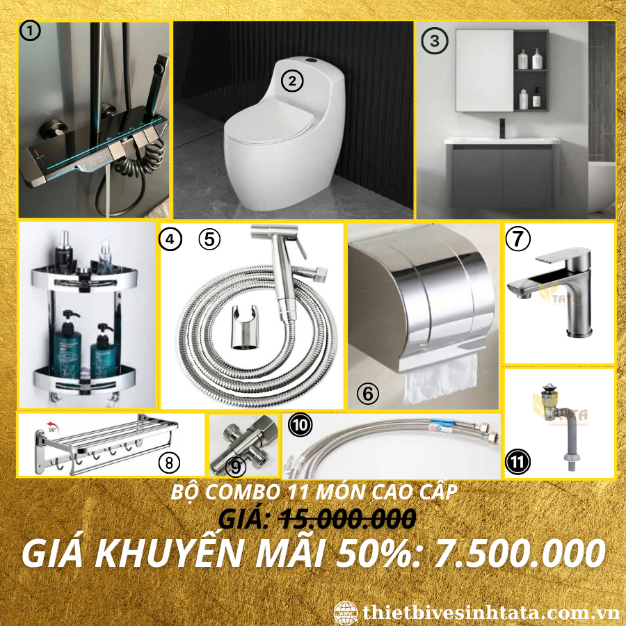 Combo Giá Rẻ Trọn Thiết Bị Vệ Sinh CB40