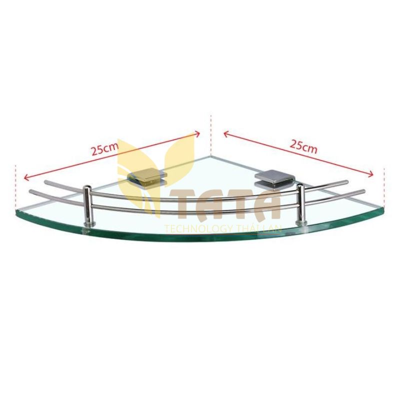 KỆ KÍNH GÓC TREO TƯỜNG KK03