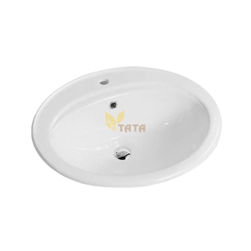 Lavabo Rửa Mặt Oval Âm Bàn Dương Vành TATA LVB6888