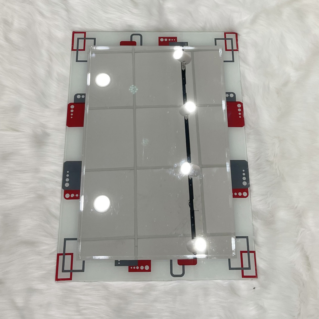 Gương chữ nhật viền hoa văn TaTa GL22 