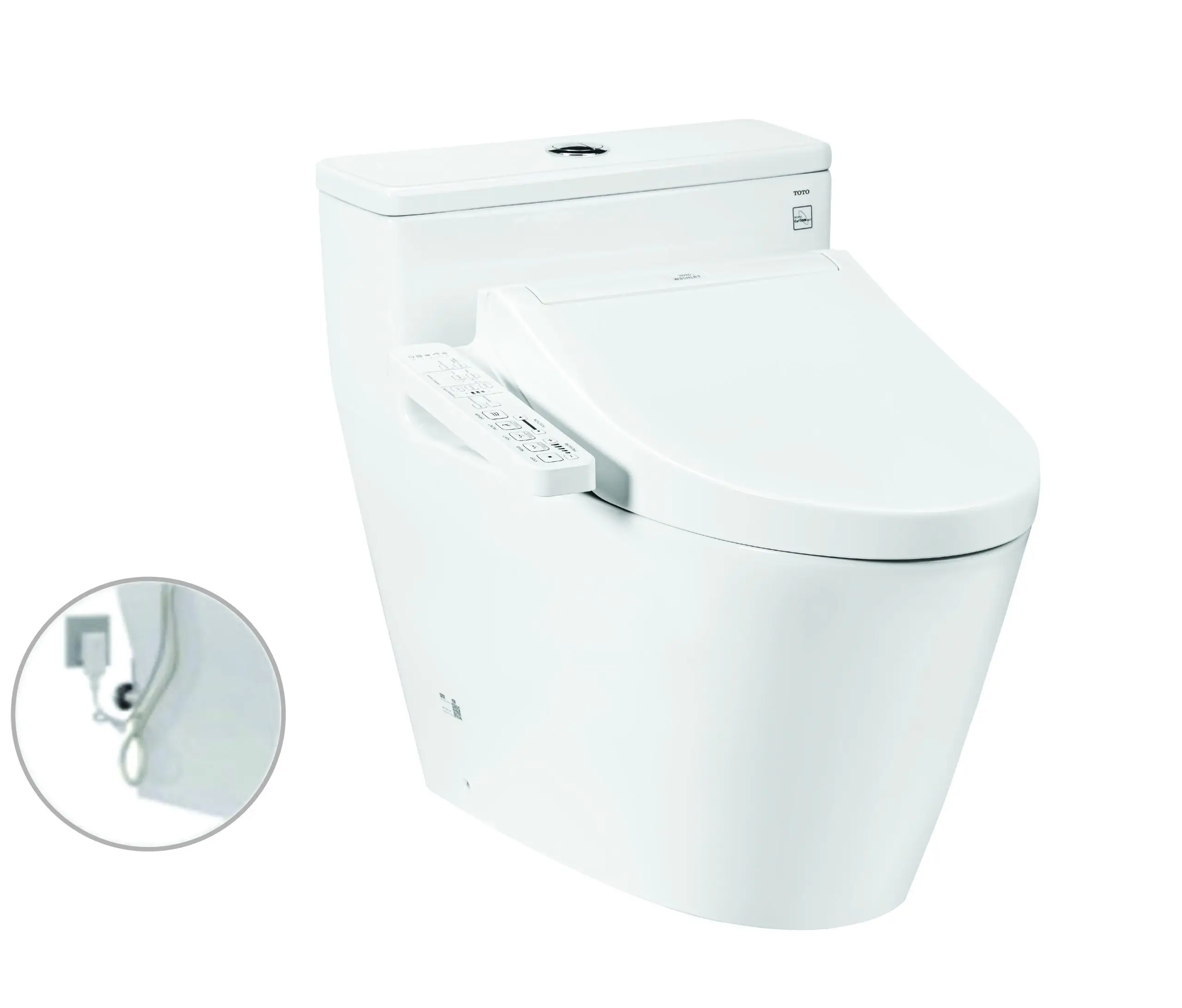 Bàn cầu 1 khối kèm nắp rửa điện tử WASHLET dòng C2 MS625DW16
