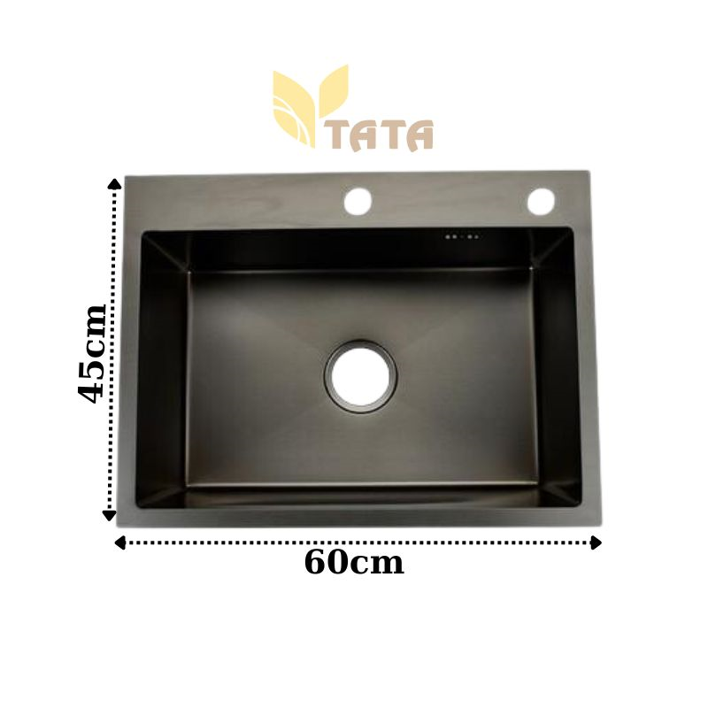 Chậu Rửa Chén 1 hố INOX 304 phủ Nano TATA CRC6878