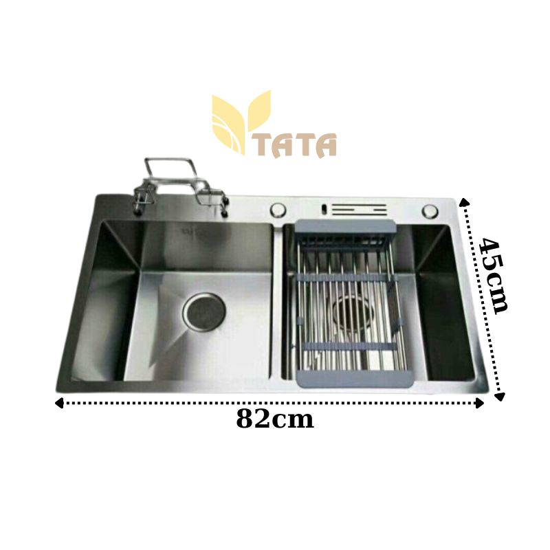 Chậu Rửa Chén Vắt Dao INOX 201 CRC6803A