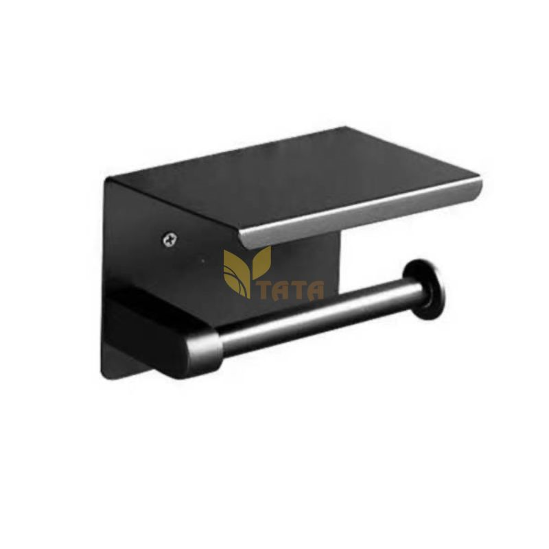 Móc Treo Giấy Vệ Sinh INOX Sơn Tĩnh Điện Đen LG07