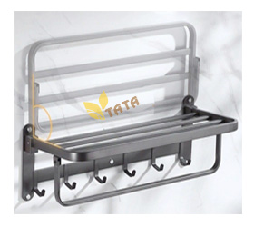 Giàn Vắt Khăn Đa Năng inox 304 Sơn Tĩnh Điện Đen MKT1007