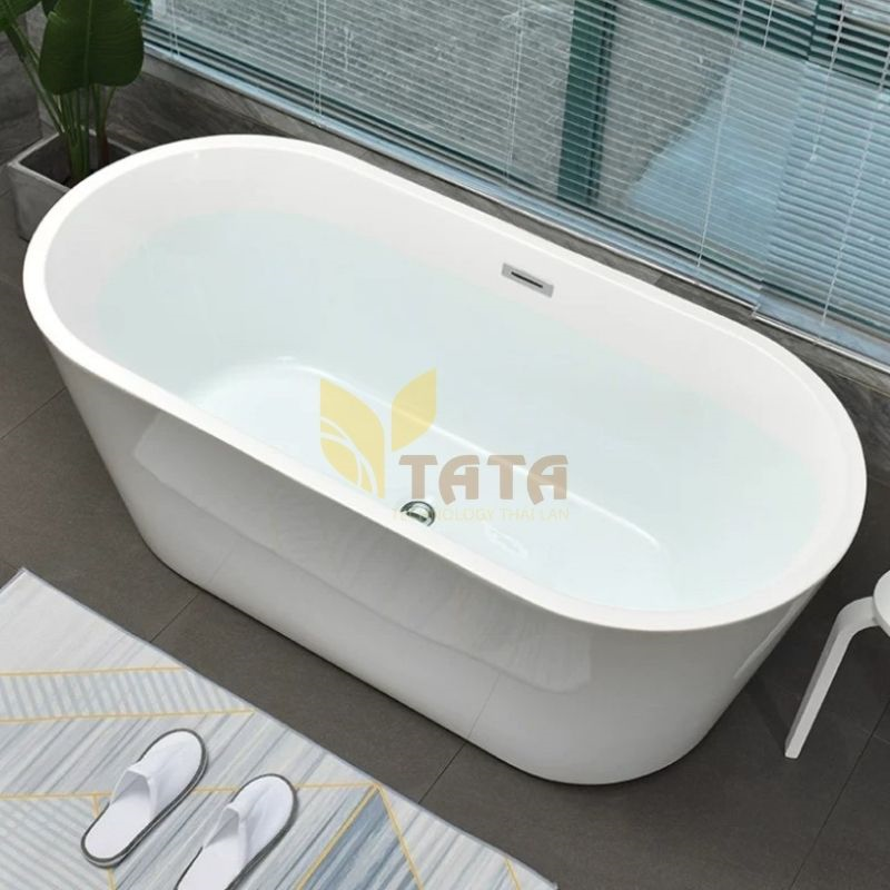 Bồn Tắm Nằm Ovan Màu Trắng BTN6824  (120 * 70 cm)