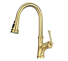 Vòi Rửa Chén Rút Dây Đồng Thau Mạ Vàng TaTa VRC6839