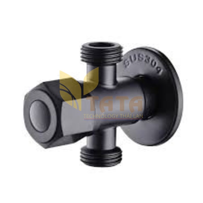 VAN T CẤP NƯỚC INOX 304 MÀU ĐEN CAO CẤP TATA