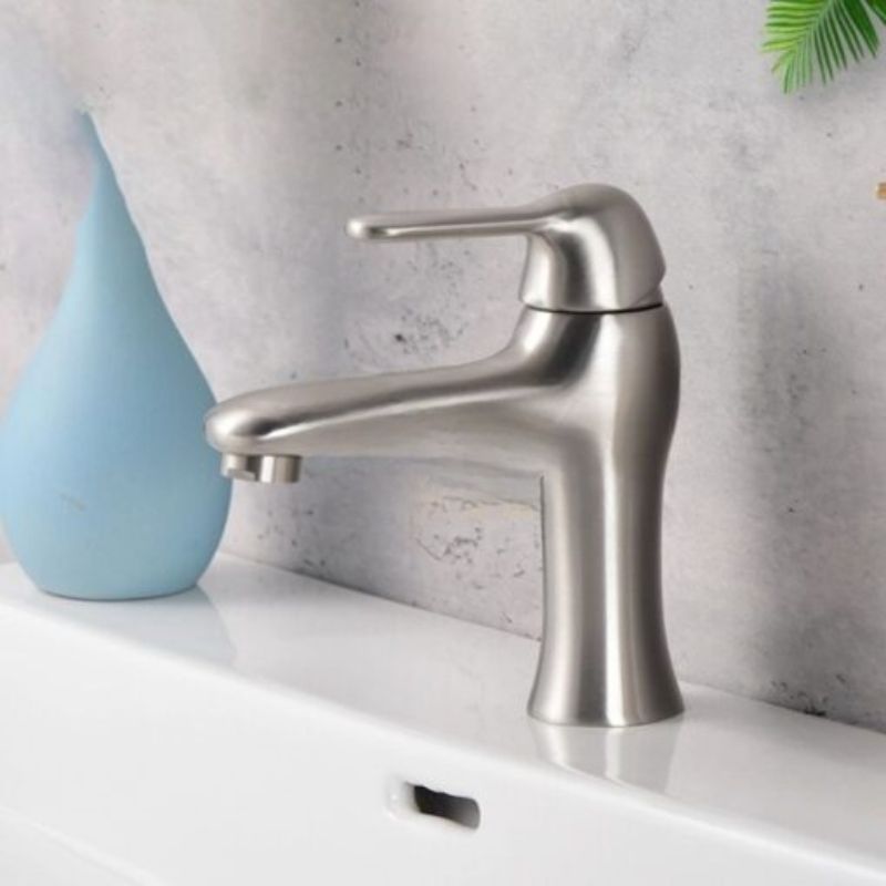 VÒI LAVABO NÓNG LẠNH INOX 304 CAO 20CM CAO CẤP VATO VT-VLB6892