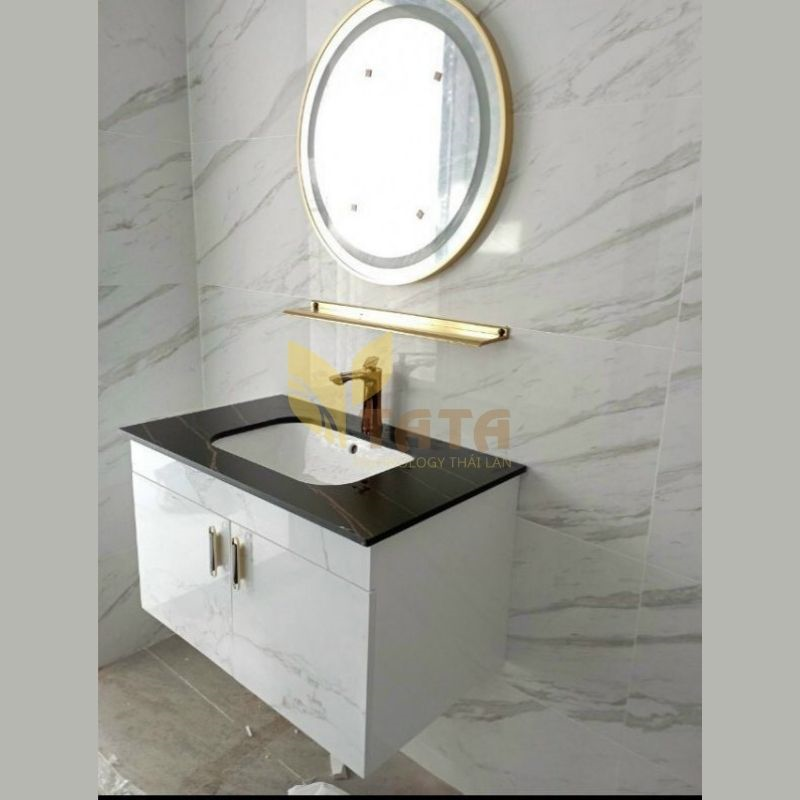 TỦ LAVABO MẶT ĐÁ CHỐNG TRẦY TATA TLVB6877