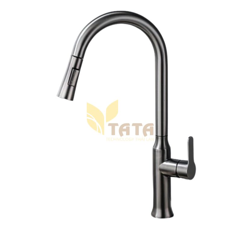Vòi Rửa Chén Nóng Lạnh Rút Dây TATA VRC6850