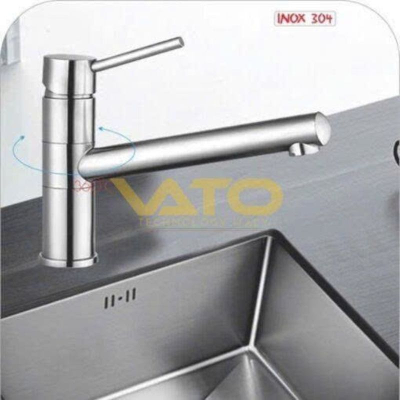 VÒI RỬA CHÉN LẠNH INOX 304 CAO CẤP VATO VRC6621