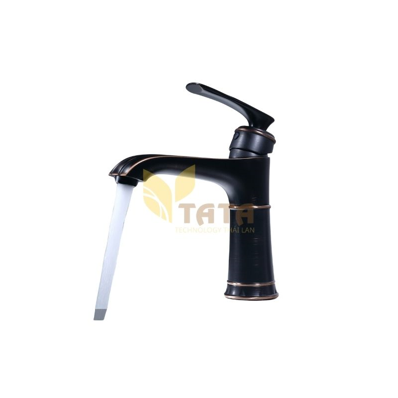 Vòi Lavabo VLVB6864 Tròn Tay Dẹp Nóng Lạnh Inox 304 Bóng Gương